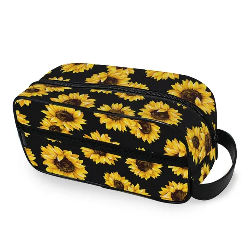 Miniatura 15 de Neceser de viaje de nailon, kit de afeitado, estuche de maquillaje, organizador de cosméticos para hombres y mujeres (bandera estadounidense)