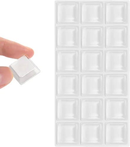 Miniatura 16 de Furnigear Parachoques para gabinete autoadhesivos de hule transparente suave - Parachoques para puerta de gabinete con puntos, topes de gabinete