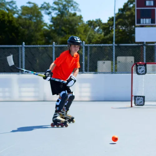 Miniatura 8 de Franklin Sports - Pelotas de hockey callejero NHL - Sin rebote para uso en exteriores y en patines - Tamaño oficial para hockey callejero juvenil