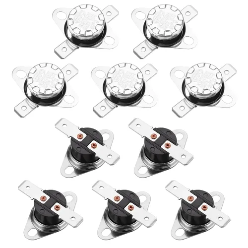 Miniatura 56 de uxcell KSD301 Termostato 32.0 °F/32 ° F 10 A Normalmente Cerrado N.C Ajuste Snap Disc Interruptor de temperatura para microondas, horno, cafeteras 2