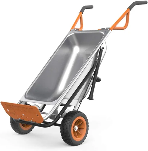 Worx WG050 Aerocart 8 en 1 Carro de Jardín/Carretilla de Jardín de Alta Resistencia/Dolly