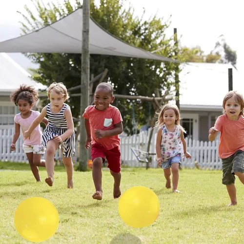 Miniatura 6 de Bola de patio de recreo, Kickball de 8.5 pulgadas para niños y adultos, para interiores y exteriores, balón de balonmano, juego de cuatro bolas