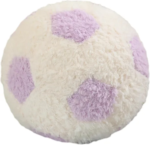 Miniatura 10 de Juguete de peluche redondo de fútbol de 12 pulgadas, almohada suave para niños y bebés Pie de página rosa