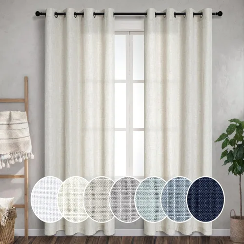Miniatura 11 de Pitalk Cortinas de dormitorio azul oscuro de 72 pulgadas de largo con ojales, decoración náutica costera masculina, decoración náutica, Azul marino