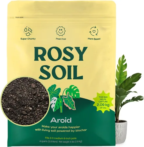 Miniatura 11 de Rosy Soil Alimento vegetal – Fertilizante microbialmente activo para plantas de interior, hierbas y flores – Biochar, algas, fundición de gusanos