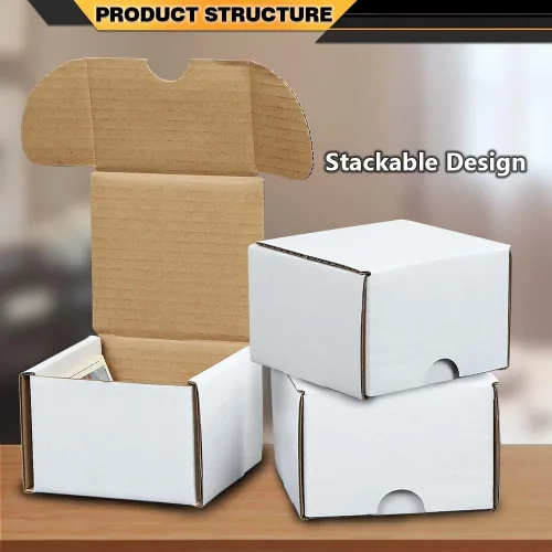 Miniatura 8 de CNNELL 50PCS Cajas de Almacenamiento 50 LOTES 200 Ct Tarjetas Deportivas Trading Max Pro Gaming Shipping