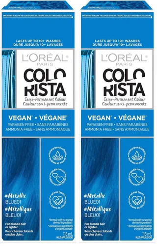 Miniatura 14 de L'Oréal Paris Color de Cabello Colorista Semipermanente para Cabello Rubio Claro o Decolorado, Verde Lima