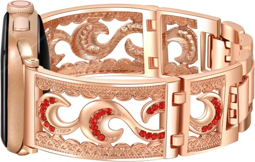 Miniatura 2 de Dressy Jewelry - Pulsera compatible con Apple Watch Band de 1.49, 1.57, 1.61, 1.65, 1.73 y 1.77 pulgadas, iWatch Series 9, 8, 7, 6, Ultra SE