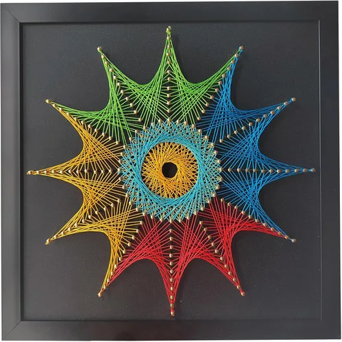 Miniatura 12 de EYANKUNG Kit de Arte de Cuerdas 3D DIY para Manualidades para Adultos Principiantes, Regalo Único para Mujeres (Nido de Pájaro 12 x 12 pulgadas)