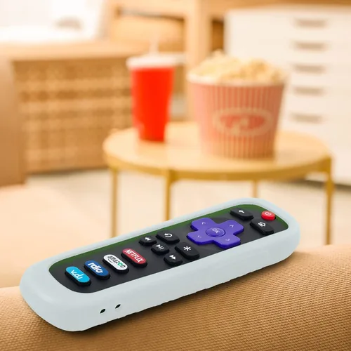 Miniatura 3 de Funda para TCL Roku TV RC280 Remoto, cubierta de batería para Hisense Roku Remoto Reemplazo de Silicona Universal Funda Piel Brillante