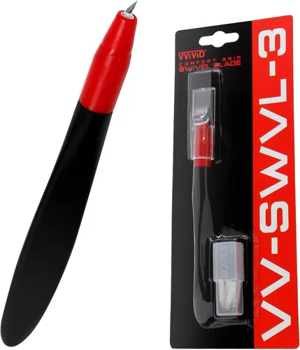 Miniatura 7 de VViViD Cuchillo de corte artesanal de hoja giratoria de agarre cómodo de 360 grados
