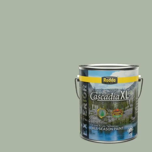 Miniatura 164 de Rodda Paint CASCADIA XL - Pintura satinada exterior e imprimación en uno, 1 galón, hoja de aloe
