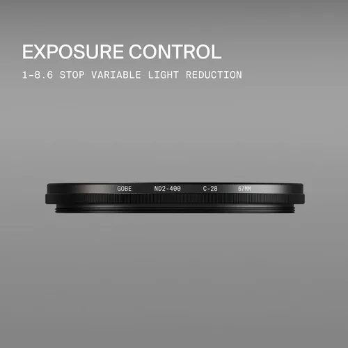 Miniatura 3 de Gobe Filtro de lente ND variable ND2-400 de 1.457 in (Pro)