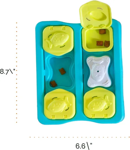 Miniatura 8 de Catstages Kitty Cube Juguete Rompecabezas Interactivo de Premios para Gatos, Azul