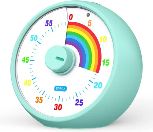 Miniatura 17 de Temporizador visual para niños, temporizador de cuenta regresiva de 60 minutos para aula, oficina, cocina, temporizador de escritorio, herramientas