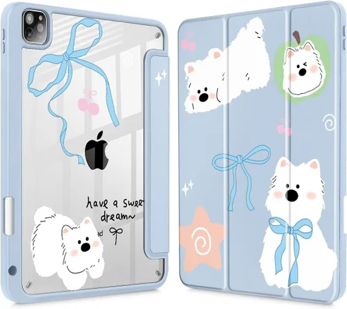Miniatura 9 de May Chen Funda para iPad Pro de 11 pulgadas M2 de 4ª generación 2022, iPad Pro 11 de 3ª/2ª/1ª generación, Funda con cubierta trasera transparente a