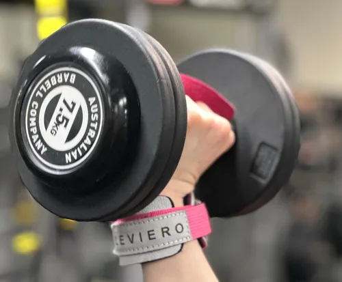 Miniatura 7 de Woddies - Puños de gimnasia para crossfit, dominadas, levantamiento de pesas, cuero suave, ajuste cómodo, agarre WOD duradero para adultos
