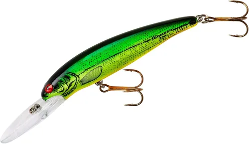 Miniatura 74 de Bomber Señuelos Long A Slender Minnow Jerbait Señuelo de Pesca a rayas (Baby Striper)
