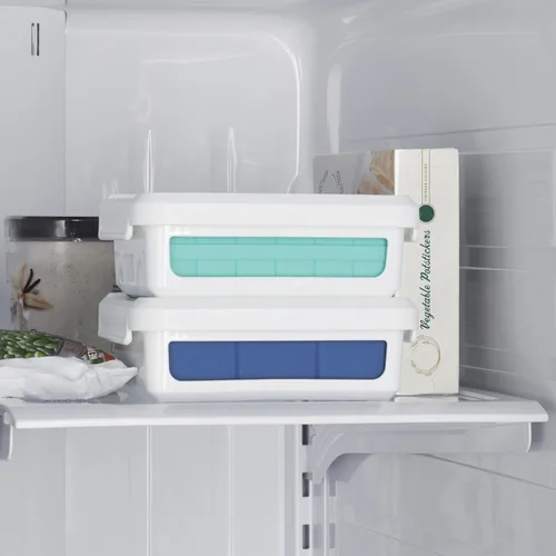 Miniatura 4 de OXO charola de silicona para hielo, Cubos pequeños , Azul claro
