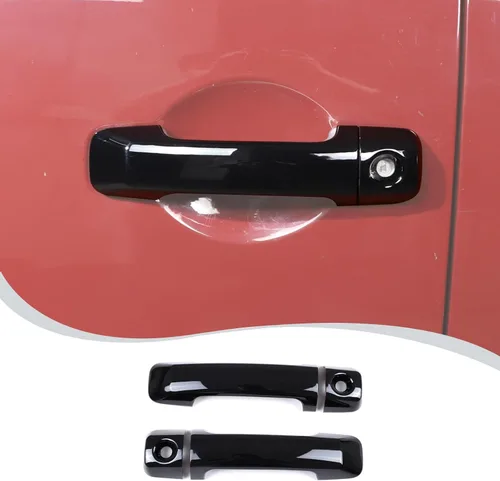 Miniatura 11 de ABS coche exterior manija cubierta decorativa ajuste para Toyota FJ Cruiser manija accesorios 4 unids/set (brillante)