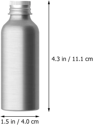 Miniatura 2 de Yardwe 3 Conjuntos de tapas de aluminio de aluminio a prueba de fugas botellas de viaje reutilizables botella de aceite recarga s vacío perfume agua