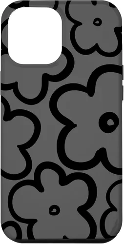 Miniatura 26 de Cute Flower Pattern Wildflower Charcoal Grey Black Floral Case for iPhone 17