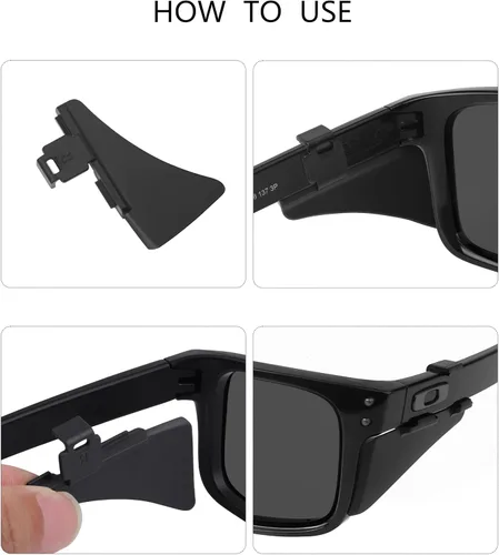 Miniatura 2 de Eye Opening Stuff Lentes de repuesto protectores laterales para gafas de sol compatibles con Oakley Holbrook OO9102