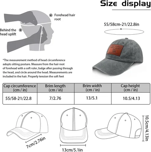 Miniatura 61 de Philysonic Funny Hat I Like Whisky and Cigars and Maybe 3 People Sombreros para Hombres Gorras de Béisbol Gorras Ajustables