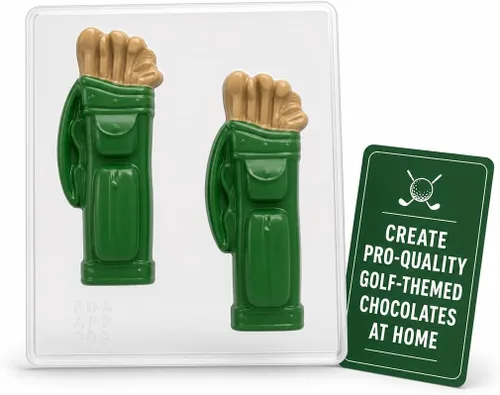 Miniatura 4 de Bolsa de golf con palos de chocolate y caramelo molde
