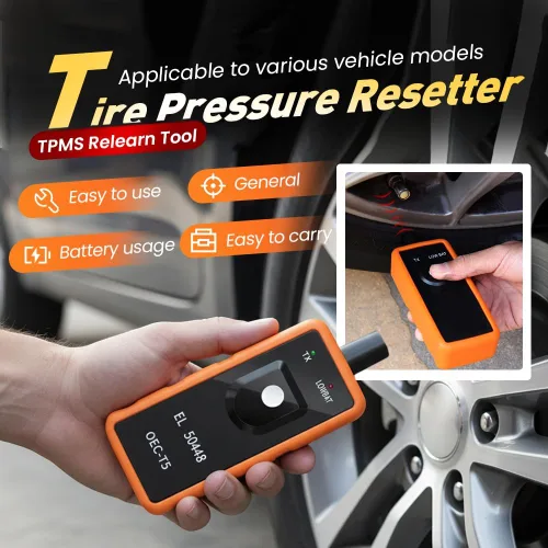 Miniatura 4 de Herramienta de reaprendizaje TPMS EL-50448 mejorada 2026 para sensor de neumáticos GM, herramienta de reinicio de activación del sensor de presión