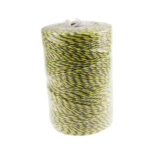 Miniatura 7 de Carrete de alambre para valla eléctrica portátil Farmily; fácil de instalar, reparar, cortar y enrollar, Amarillo y negro