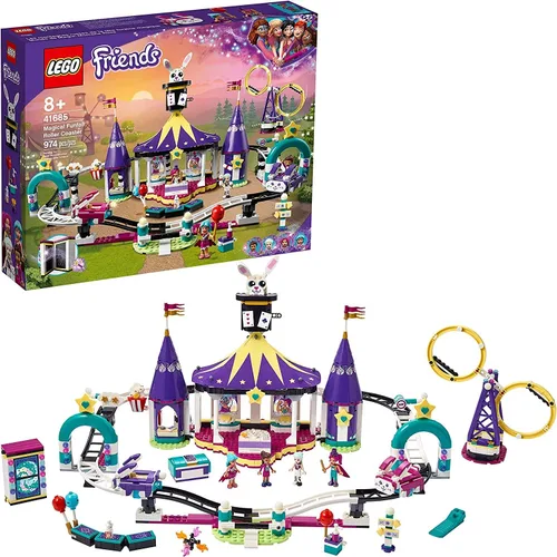 Miniatura 7 de LEGO Friends Magical Funfair - Juego de montaña rusa 41685; juego de simulación para niños que aman los juguetes de parques temáticos; nuevo 2021
