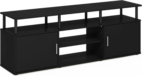 Miniatura 17 de Furinno - Soporte para centro de entretenimiento, para televisor de hasta 55 pulgadas, pino ámbar/negro