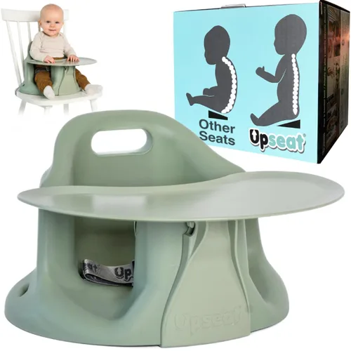 Upseat – El asiento original ergonómico para piso y elevador de bebé con bandeja, desarrollado con fisioterapeutas para postura erguida y desarrollo