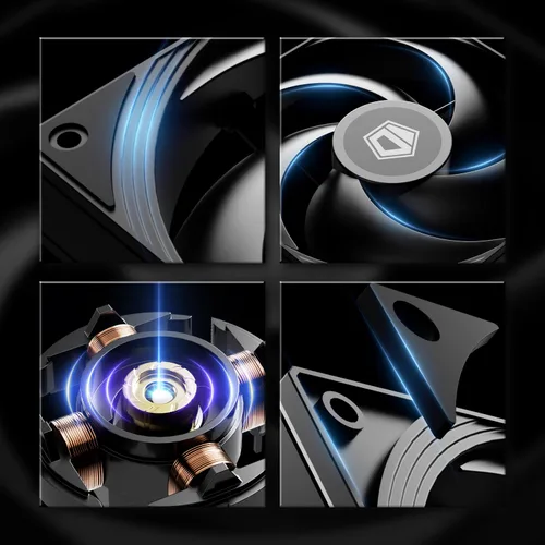 Miniatura 6 de ID-COOLING FROZN A620 PRO SE - Enfriador de aire para CPU de torre dual Blackout, 6×Ф6mm Heatpipes, ventiladores silenciosos duales de 120x120x25mm