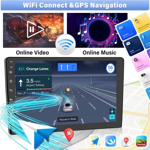 Miniatura 5 de Radio estéreo de coche 4G+64G Android 15 para Honda Civic 2016 2017 2018 2019 2020 2021,1280 * 720 HD pantalla táctil radio de coche con navegación