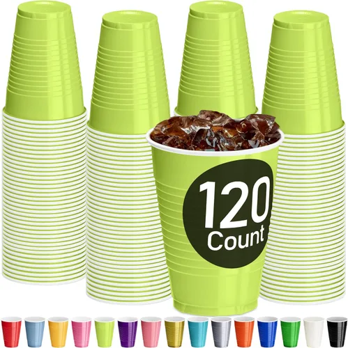 Miniatura 29 de DecorRack - Vasos desechables y reutilizables de 12 onzas para fiestas de cumpleaños, despedidas de soltera, campamentos, eventos en interiores y al