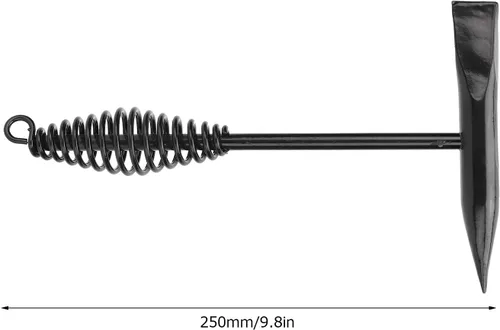 Miniatura 4 de Martillo astillador de soldadura de acero inoxidable, herramienta de eliminación de escoria con mango de resorte helicoidal para absorción