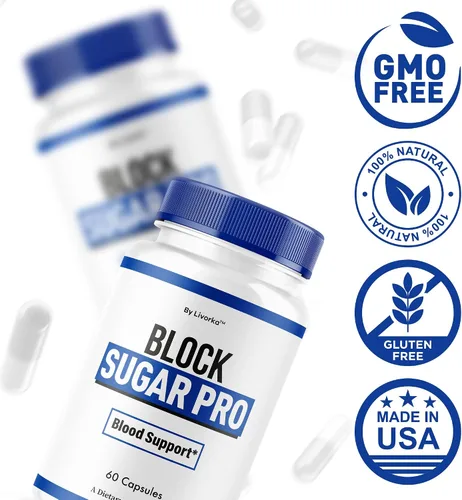 Miniatura 5 de Block Sugar Pro - Cápsulas oficiales BlockSugar Pro, píldoras de apoyo de suplemento SugarPro de bloque natural, fórmula avanzada, reseñas