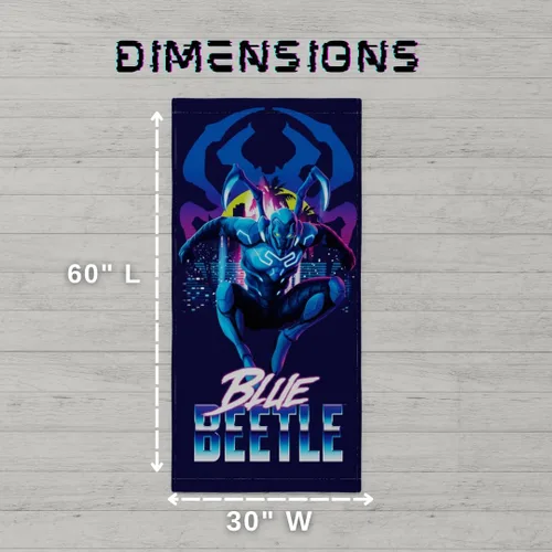 Miniatura 6 de Franco - Toalla para niños de Blue Beetle, de algodón súper suave para baño/piscina/playa, 58 x 28 pulgadas, (Producto oficial con licencia)