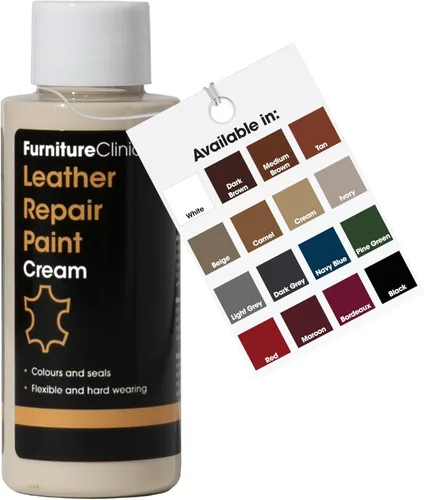 Miniatura 40 de Furniture Clinic Pintura y tinte para reparación de cuero, colorante autosellante para una reparación rápida y fácil del cuero, adecuado para sofás