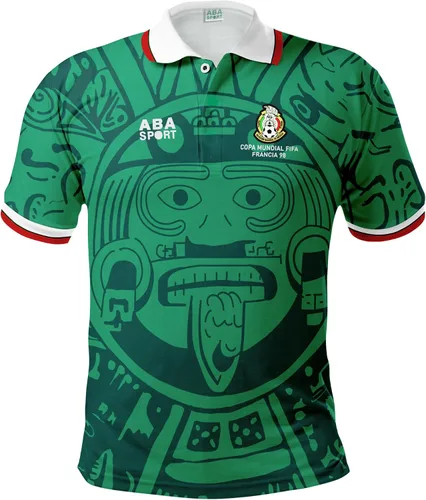 Mexico Retro 1998 Camiseta de Futbol, Camiseta México CMB, Jersey México, Fútbol Mexicano, Playeras de la Selección Mexicana, 1998