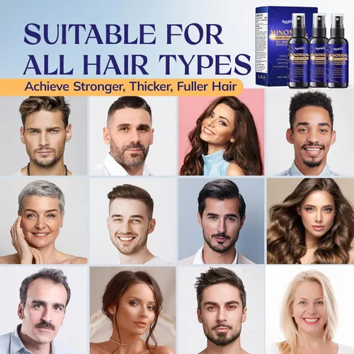 Miniatura 8 de Crecimiento del cabello de minoxidil al 5% para hombres y mujeres: paquete de 3 tratamientos de regeneración de barba de minoxidil extra fuerte