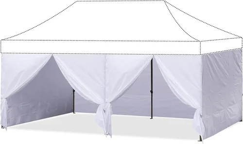 Miniatura 9 de ABCCANOPY Pared lateral 10x10, azul (solo 4 paredes, NO incluye marco y parte superior)