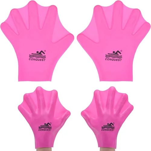 M METERXITY Guantes de natación de silicona, guantes de natación con malla tipo rana de dedo, guantes de entrenamiento de natación, resistencia al