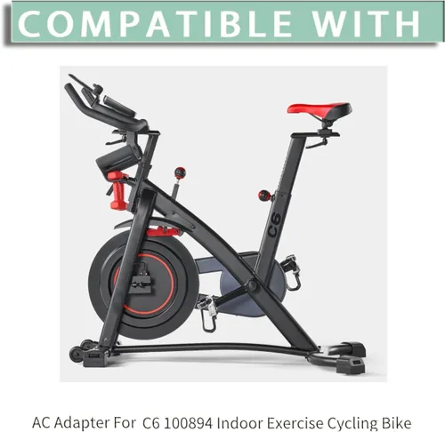Miniatura 6 de Reemplazo del adaptador de CA para C6 100894 Cable de alimentación de bicicleta de ciclismo de ejercicio