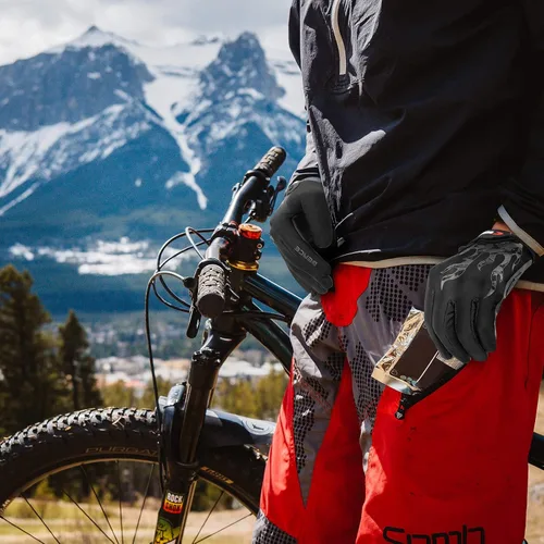 Miniatura 5 de BEACE Guantes de ciclismo para hombres y mujeres, guantes de ciclismo de montaña con pantalla táctil y palma de silicona antideslizante, guantes