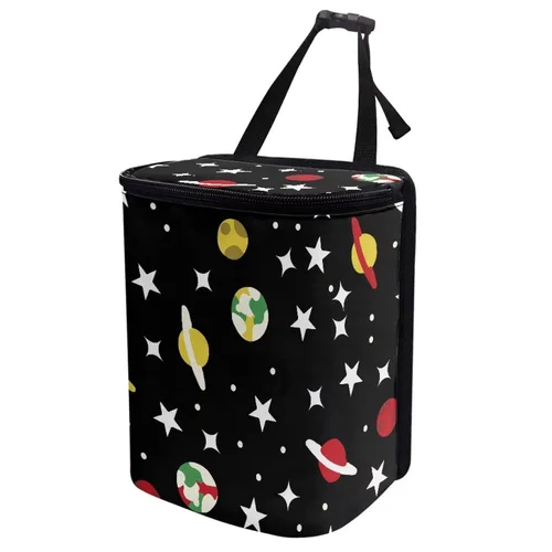 Miniatura 15 de Basurero para automóvil con tapa, bolsa de basura para colgar del automóvil, a prueba de fugas, portátil, papelera, sedán, accesorios