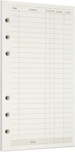 Miniatura 92 de Zelten 1 paquete A5 de 80 hojas/160 páginas 4 en 1 rayado cuadrado punteado en blanco hojas sueltas perforadas papel de repuesto de papel