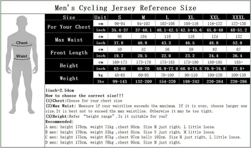 Miniatura 3 de Ciclismo Jersey Hombres Full Zip Bike Shirt Racing Top Bicicletas Ropa